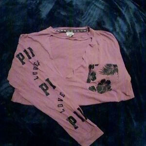 Pink long sleeve t-shirt